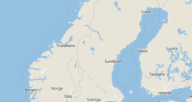 Karta som med röd fyrkant ramar in Krokom, Strömsund, Hammerdal, Östersund, Brunflo, Jämtlands län