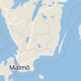 Karta som med röd fyrkant ramar in Norremarksvägen, Växjö, Kronobergs län