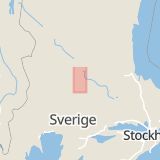 Karta som med röd fyrkant ramar in Flosjön, Leksand, Dalarnas län