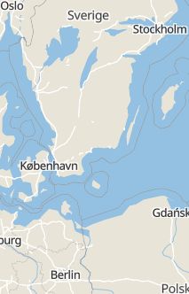 Översiktskarta som visar hela Sverige med en markör som visar ungefär var händelsen inträffat