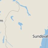 Karta som med röd fyrkant ramar in Jämtland, Östersund, Bräcke, Jämtlands län