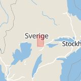 Karta som med röd fyrkant ramar in Vikersvik, Nora, Örebro län