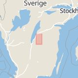 Karta som med röd fyrkant ramar in Gripenberg, Tranås, Jönköpings län