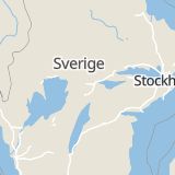 Karta som med röd fyrkant ramar in Fjugesta, Lekeberg, Örebro län