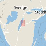 Karta som med röd fyrkant ramar in Vadstena Polis, Vadstena, Östergötlands län