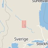 Karta som med röd fyrkant ramar in Fornby, Siljansnäs, Leksand, Dalarnas län