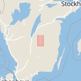 Karta som med röd fyrkant ramar in Gyesjögatan, Eksjö, Jönköpings län