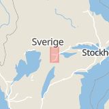 Karta som med röd fyrkant ramar in Vintrosa, Örebro, Örebro län