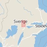 Karta som med röd fyrkant ramar in Gyttorp, Nora, Örebro län
