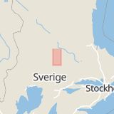 Karta som med röd fyrkant ramar in Nyhammar, Ludvika, Dalarnas län
