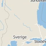 Karta som med röd fyrkant ramar in Leksandsvägen, Leksand, Dalarnas län