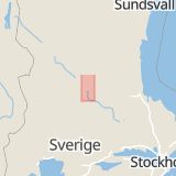 Karta som med röd fyrkant ramar in Sätra, Leksand, Dalarnas län