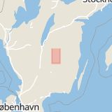Karta som med röd fyrkant ramar in Nydalavägen, Västerleden, Vetlanda, Jönköpings län