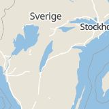 Karta som med röd fyrkant ramar in Skänninge, Mjölby, Östergötlands län