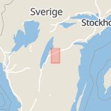 Karta som med röd fyrkant ramar in Strålsnäs, Boxholm, Östergötlands län