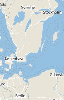 Översiktskarta som visar hela Sverige med en markör som visar ungefär var händelsen inträffat