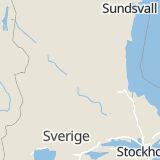 Karta som med röd fyrkant ramar in Rättvik, Dalarnas län