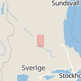 Karta som med röd fyrkant ramar in Söderås, Bygatu, Rättvik, Dalarnas län