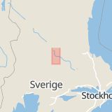 Karta som med röd fyrkant ramar in Djurås, Gagnef, Dalarnas län