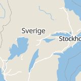 Karta som med röd fyrkant ramar in Örebro, Berglunda, Hallsberg, Vintrosa, Resecentrum, Örebro län