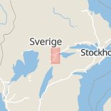 Karta som med röd fyrkant ramar in Säljarevägen, Marieberg, Örebro, Örebro län