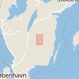 Karta som med röd fyrkant ramar in Sjunnen, Vetlanda, Jönköpings län
