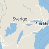 Karta som med röd fyrkant ramar in Bistagatan, Västhagagatan, Örebro, Örebro län