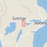 Karta som med röd fyrkant ramar in Oxhagen, Hagaskolan, Örebro, Örebro län
