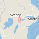 Karta som med röd fyrkant ramar in Södra Vägen, Aspholmen, Örebro, Örebro län