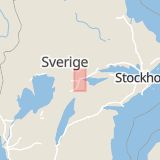 Karta som med röd fyrkant ramar in Örnsro, Örnsrogatan, Örebro, Örebro län