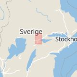Karta som med röd fyrkant ramar in Kårsta, Örebro, Örebro län