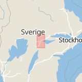 Karta som med röd fyrkant ramar in Örebro, Vintrosa, Nora, Örebro län