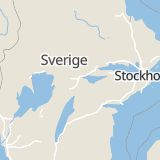 Karta som med röd fyrkant ramar in Atleverket, Brickebacken, Örebro, Örebro län