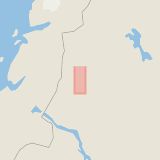 Karta som med röd fyrkant ramar in Borkan, Vilhelmina, Västerbottens län