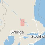 Karta som med röd fyrkant ramar in Vallsta, Borlänge, Dalarnas län