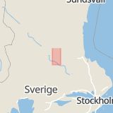 Karta som med röd fyrkant ramar in Drottningvägen, Falun, Dalarnas län