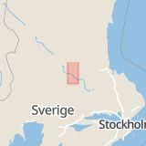 Karta som med röd fyrkant ramar in Aspeboda, Falun, Dalarnas län