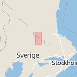 Karta som med röd fyrkant ramar in Romme, Borlänge, Dalarnas län