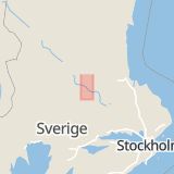 Karta som med röd fyrkant ramar in Gamla Skolan, Torsång, Borlänge, Dalarnas län