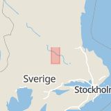 Karta som med röd fyrkant ramar in Hovgården, Borlänge, Dalarnas län