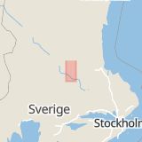 Karta som med röd fyrkant ramar in Ingarvet, Ingarvsvägen, Falun, Dalarnas län