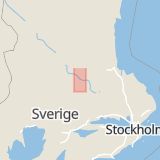 Karta som med röd fyrkant ramar in Gustafs, Säter, Dalarnas län