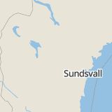 Karta som med röd fyrkant ramar in Nyhem, Bräcke, Jämtlands län