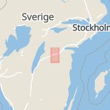Karta som med röd fyrkant ramar in Storgatan, Domkyrkan, Linköping, Östergötlands län