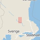 Karta som med röd fyrkant ramar in Uggleviken, Falun, Dalarnas län
