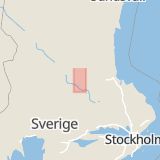Karta som med röd fyrkant ramar in Lugnetleden, Falun, Dalarnas län