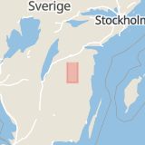 Karta som med röd fyrkant ramar in Storgatan, Kisa, Kinda, Östergötlands län
