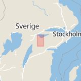 Karta som med röd fyrkant ramar in Högsjö, Vingåker, Katrineholm, Södermanlands län