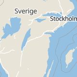 Karta som med röd fyrkant ramar in Linköping, Hjulsbro, Brokindsleden, Motala, Östergötlands län