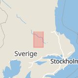 Karta som med röd fyrkant ramar in Dalarna, Ludvika, Säter, Grängesberg, Vansbro, Hedemora, Borlänge, Rättvik, Falun, Dalarnas län